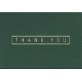 Green & Gold Thank You Everyday Blank Note Card (3 1/2"x5")